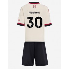 Liverpool Jeremie Frimpong #30 Bortaställ Barn 2025-26 Korta ärmar (+ Korta byxor)